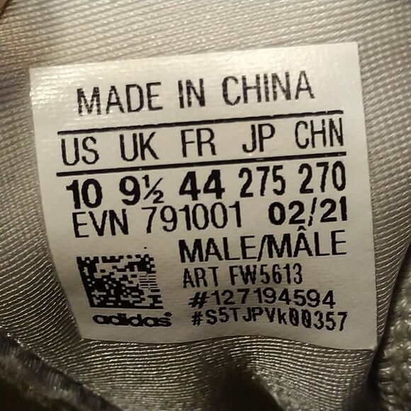 Adidas CodeChaos 21 PrimeBlue Men's Golf Shoes FW5613 White Gray Size 10 - Picture 12 of 12